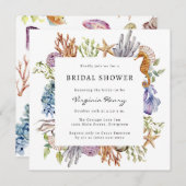 水彩ブライダルシャワー 招待状 (正面/裏面)
