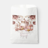 水彩ブライダルティーダスティピンクカスタム色 フェイバーバッグ (正面)