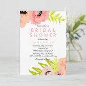 水彩ブライダルモダンシャワーへの招待 招待状 (スタンド正面)