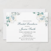 水彩ブライダルルンチョン招待状 招待状 (正面)