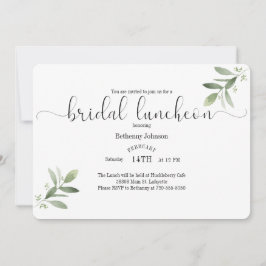 水彩ブライダルルンチョン招待状 招待状