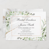 水彩ブライダルルンチョン招待状 招待状 (正面/裏面)