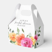 水彩ブライトフェスティバルフラワーブライダルシャワー フェイバーボックス (正面サイド)
