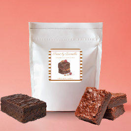 水彩ブラウニー ベーカリー スイーツ スクエアシール