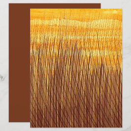 水彩ブラウンオレンジフィールズスクラップブック紙