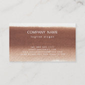 水彩ブラウン（ばちゃばちゃ）跳ねる 名刺 (裏面)