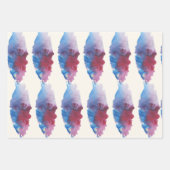 水彩ブラシのラッピング紙 ラッピングペーパーシート (正面2)