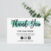 水彩ブラシストロークありがとうメディア挿入 (スタンド正面)