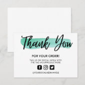 水彩ブラシストロークありがとうメディア挿入 (正面/裏面)