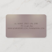 水彩ブラシストロークフローラケーキミキサー 名刺 (裏面)