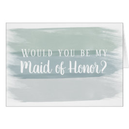 水彩ブラシストロークメイド・オブ・オーナー（花嫁付き添い人）案