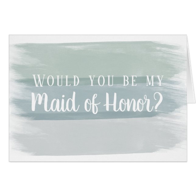 水彩ブラシストロークメイド・オブ・オーナー（花嫁付き添い人）案 (正面横)