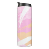 水彩ブラシストロークモノグラムサーマルタンブラー タンブラー (回転右)