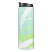 水彩ブラシストロークモノグラムサーマルタンブラー タンブラー (回転右)