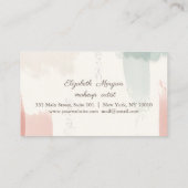 水彩ブラシストロークロイヤリティカード ロイヤリティカード (裏面)