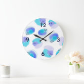 水彩ブラシストローク大時計 ラージ壁時計 (ホーム)