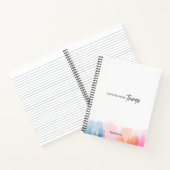 水彩ブラシストローク数々のカラーノートブック ノートブック (内部)