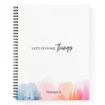 水彩ブラシストローク数々のカラーノートブック