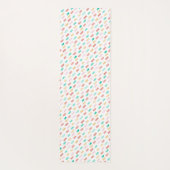 水彩ブラシストローク模様ヨガマット ヨガマット (裏面)