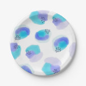 水彩ブラシストローク紙プレート ペーパープレート (正面)