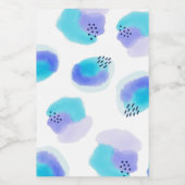 水彩ブラシストローク食品ラベル フードラベル (シングルラベル)