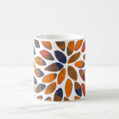 水彩ブラシストローク – さびた効果 コーヒーマグカップ (中央)