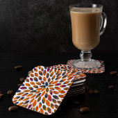 水彩ブラシストローク – さびた効果 スクエアペーパーコースター