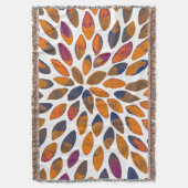 水彩ブラシストローク – さびた効果 スローブランケット (正面縦)