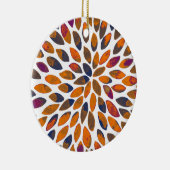 水彩ブラシストローク – さびた効果 セラミックオーナメント (右)