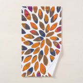 水彩ブラシストローク – さびた効果 バスタオルセット (ハンドタオル)