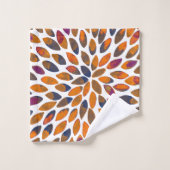 水彩ブラシストローク – さびた効果 バスタオルセット (ウォッシュタオル)