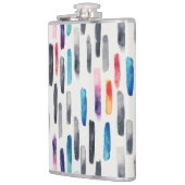 水彩ブラシストローク、カラフルシームレスなパターン フラスク (左)