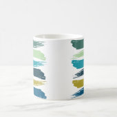 水彩ブラシストローク コーヒーマグカップ (中央)