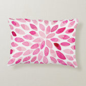 水彩ブラシストローク – ピンクパレット アクセントクッション (裏面)