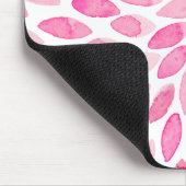 水彩ブラシストローク – ピンクパレット マウスパッド (コーナー)