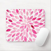 水彩ブラシストローク – ピンクパレット マウスパッド (マウス)
