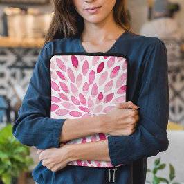 水彩ブラシストローク – ピンクパレット ラップトップスリーブ