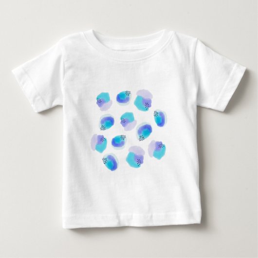 水彩ブラシストローク ベビーTシャツ (正面)