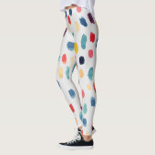 水彩ブラシストローク：抽象芸術シームレス。 レギンス (左)