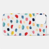 水彩ブラシストローク：抽象芸術シームレス。 Case-Mate iPhoneケース (裏面 (横))