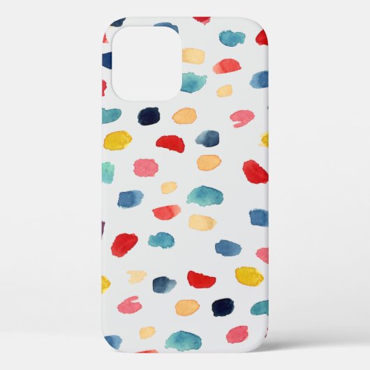 水彩ブラシストローク：抽象芸術シームレス。 Case-Mate iPhoneケース (裏面)