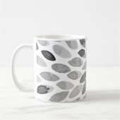 水彩ブラシストローク – 白黒 コーヒーマグカップ (左)