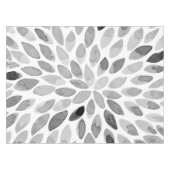 水彩ブラシストローク – 白黒 テーブルクロス (正面(横))