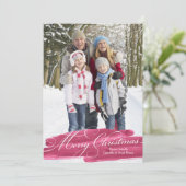 水彩ブラシストローク |赤 シーズンカード (スタンド正面)