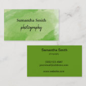 水彩ブラシミニマリスト 名刺 (正面/裏面)