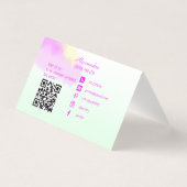 水彩ブラシ美しいメイクアップアーティスト (裏面)