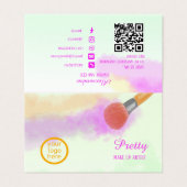 水彩ブラシ美しいメイクアップアーティスト (外部フラット)