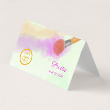 水彩ブラシ美しいメイクアップアーティスト