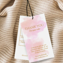 水彩ブラシ金ゴールドつるラベル