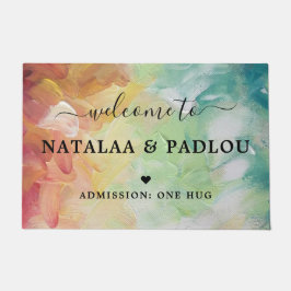 水彩ブラシ ドアマット